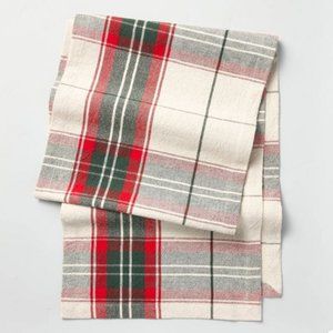 Magnolia Hearth & Hand Holiday Christmas Plaid Table Runner